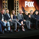 Actors Rockmond Dunbar, Robert Knepper, Mark Feuerstein, Sarah Wayne Callies, Dominic Purcell, and Wentworth Miller, creator/executive producer Paul Scheuring, executive producers/writers Vaun Wilmott and Michael Horowitz, and executive producer Dawn Olmstead onstage during the FOX portion of the 2017 Winter Television Critics Association Press Tour. (Photo: Frederick M. Brown/Getty Images)